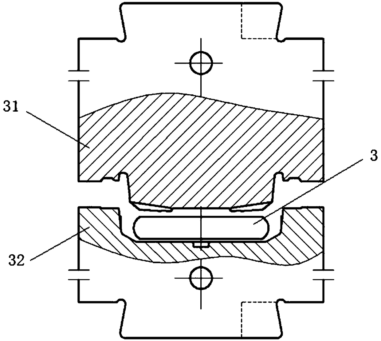 Forming method for large multi-rib disc-shaped forged piece