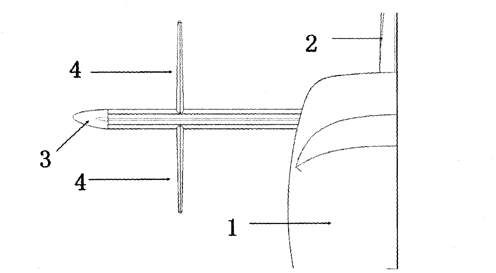 Winglet for increasing pneumatic efficiency of horizontal tail of time-domain airplane
