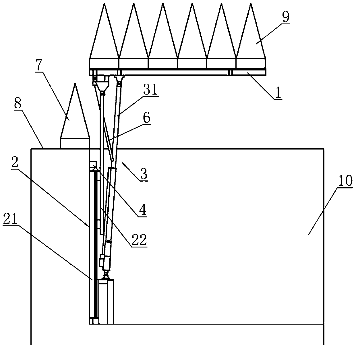 A flip cover plate for microwave darkroom pit