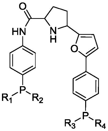 Bidentate phosphine ligand, hydroformylation catalyst and method for preparing linear dihydric alcohol from unsaturated fatty acid