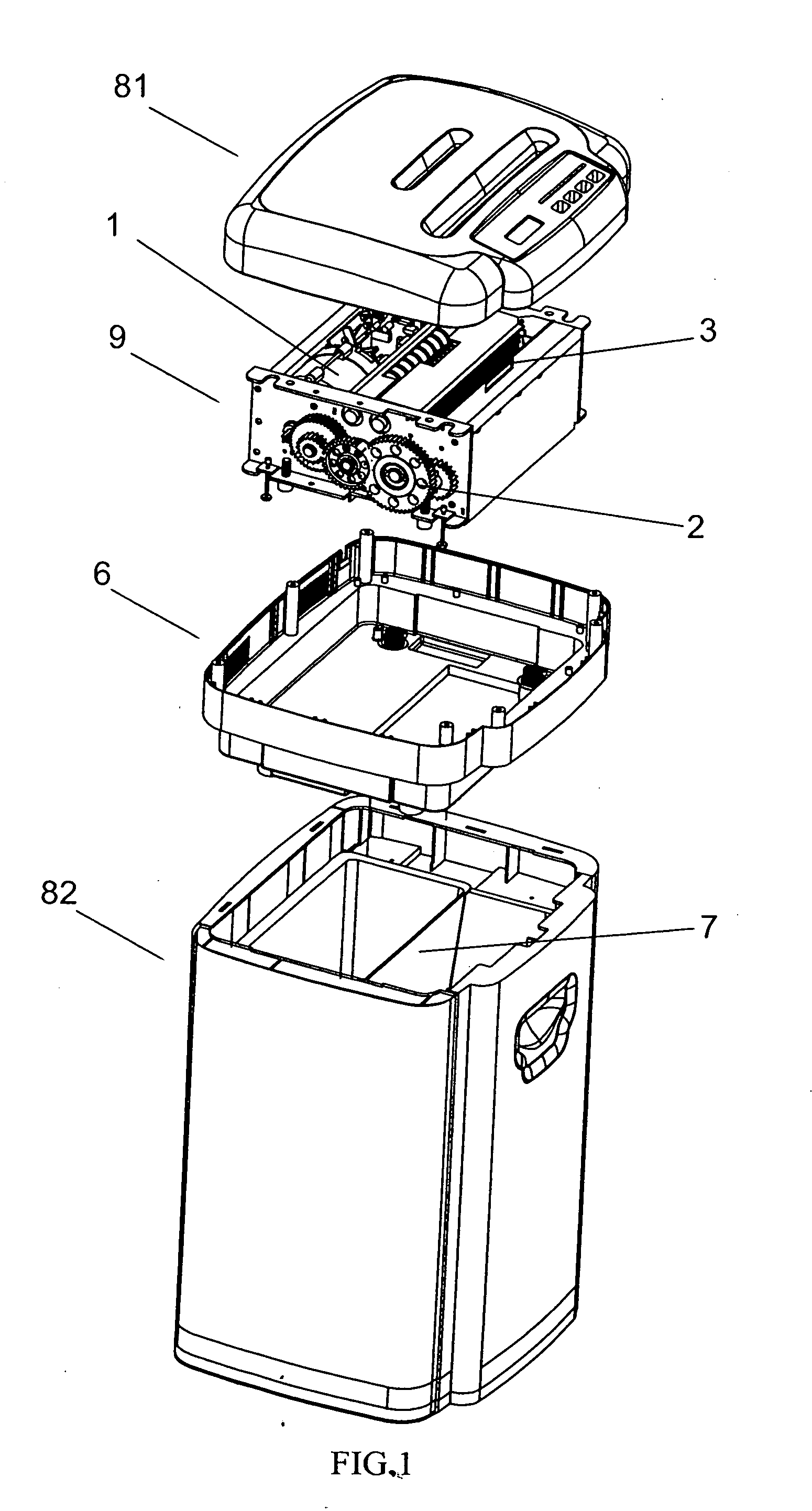 Intelligent shift paper shredding mechanism and method of automatic shift of the same