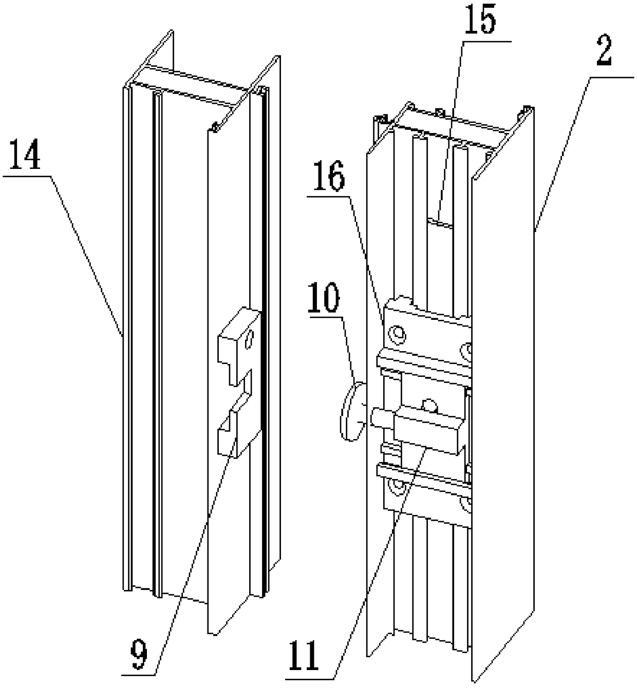 Side-pressing sliding door