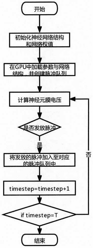 Pulse neural network simulation strategy based on GPU