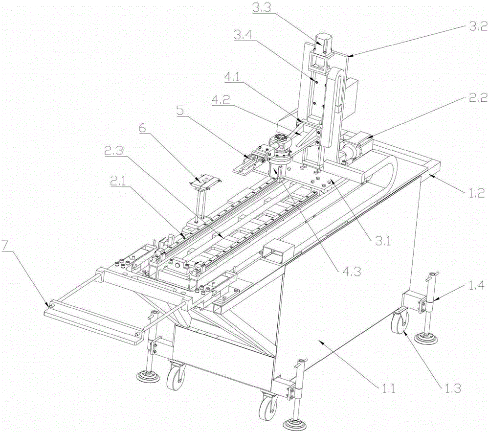 Automatic hot stamping line transmission manipulator and using method thereof