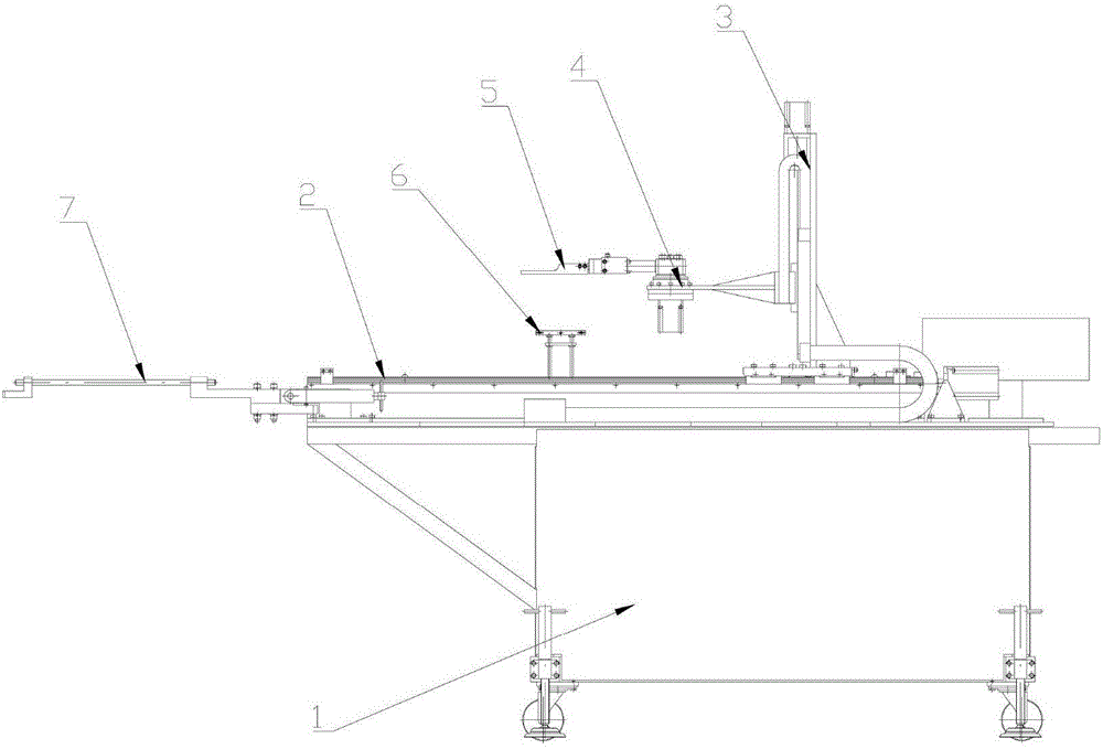 Automatic hot stamping line transmission manipulator and using method thereof