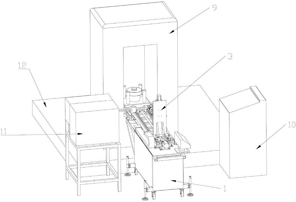 Automatic hot stamping line transmission manipulator and using method thereof