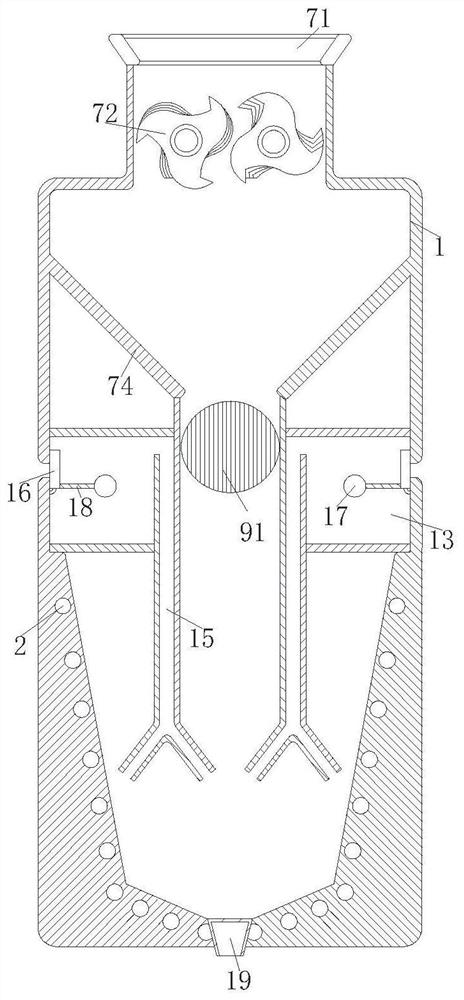 Optical glass smelting furnace