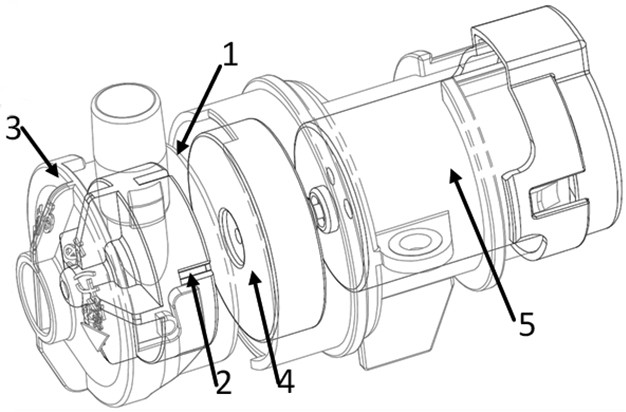 Split type water pump