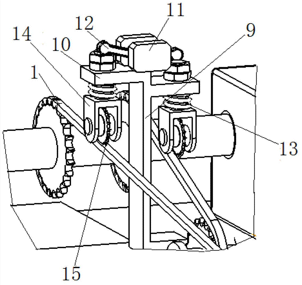 Apparatus and method for detecting loosening of carrying dolly chain lifting chain
