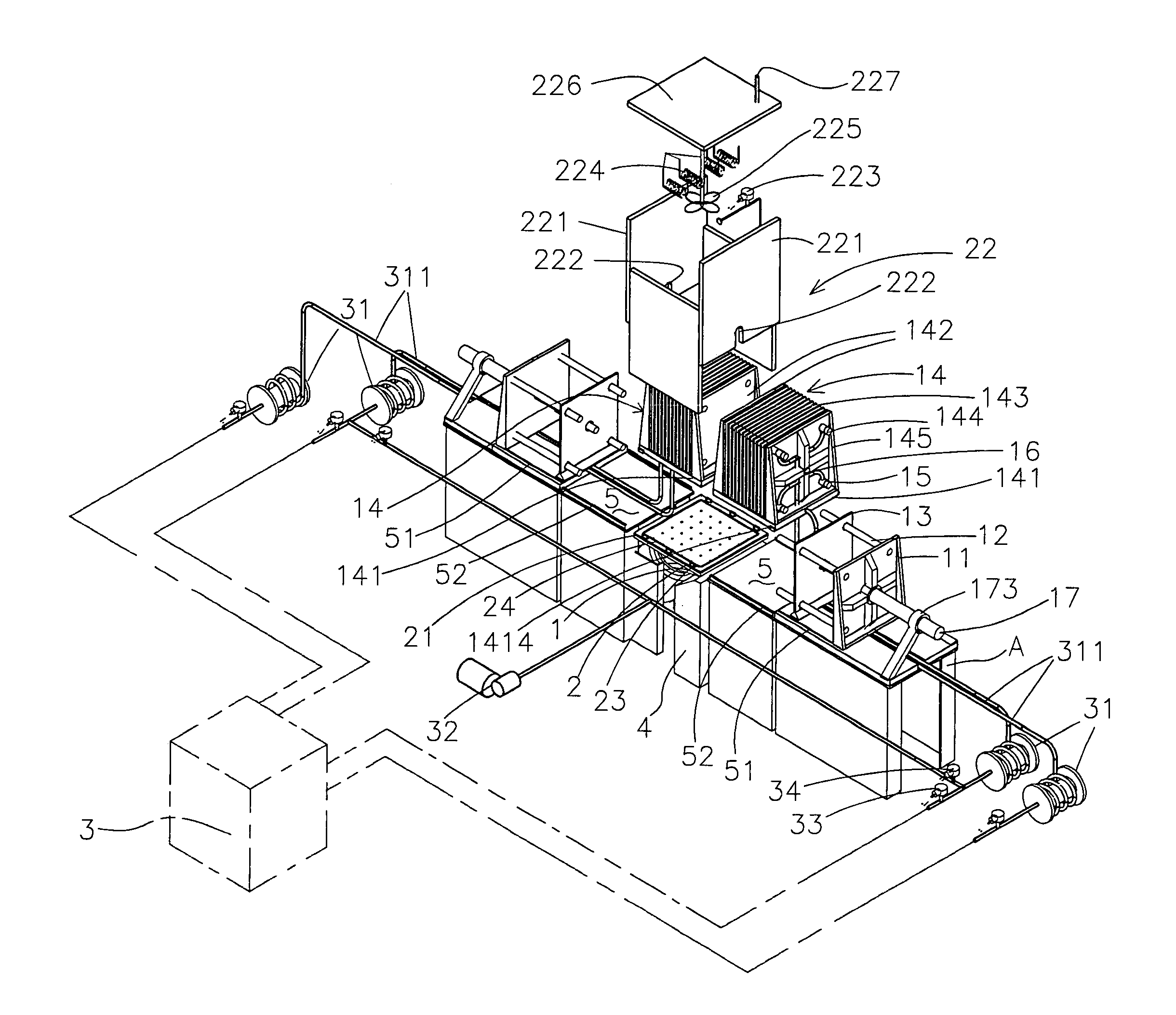 Production line environmental stress screening system