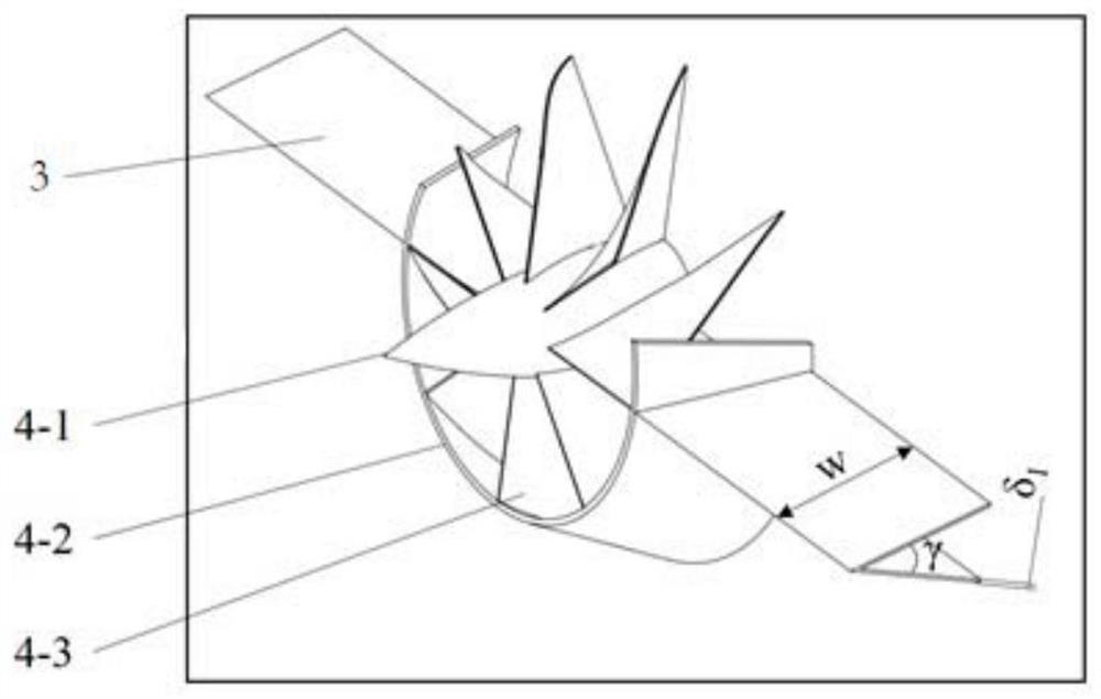 A blunt body flame stabilizer with a swirling vortex structure