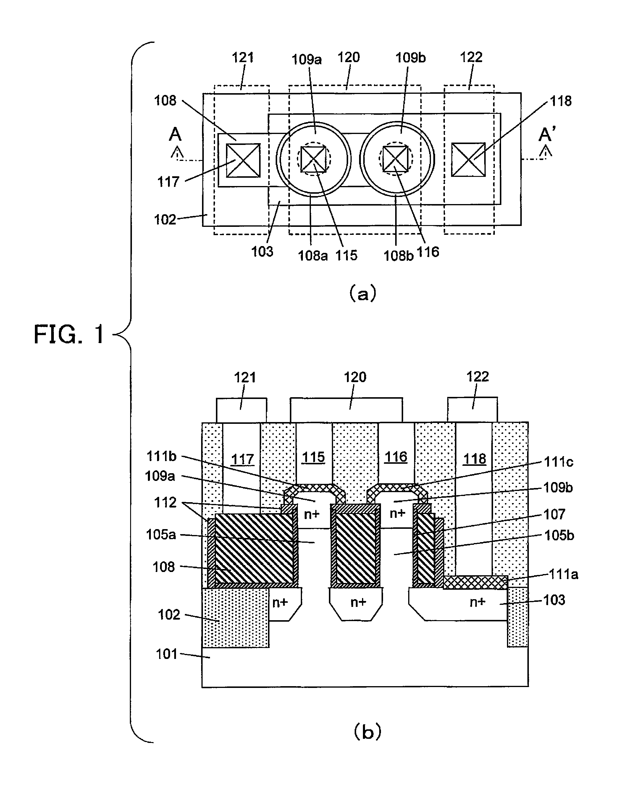 Semiconductor device including a mos transistor and production method therefor