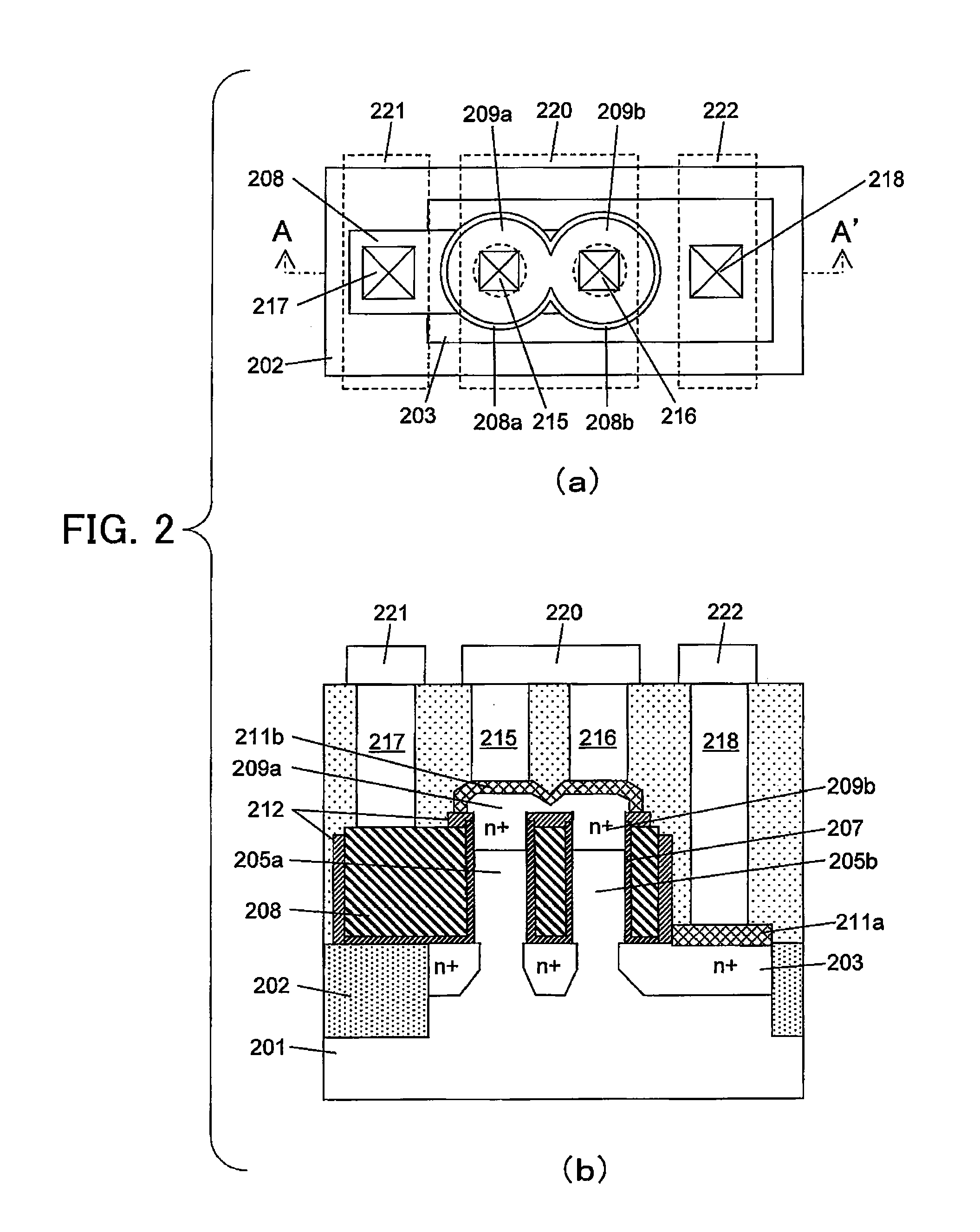 Semiconductor device including a mos transistor and production method therefor