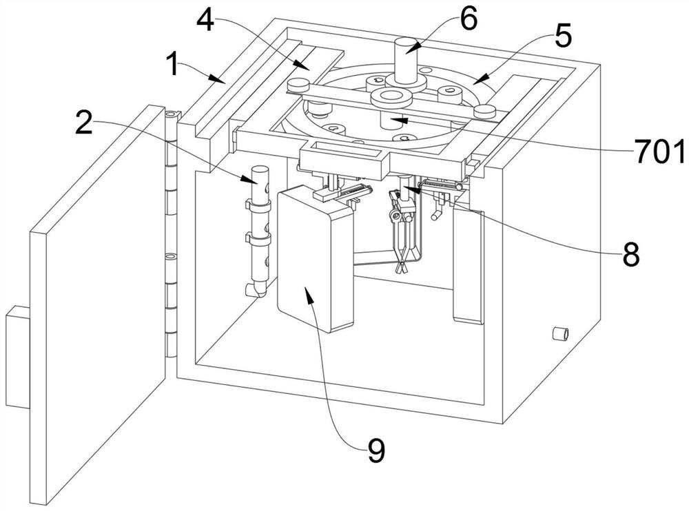 Rectangular disinfection box for cleaning medical instruments