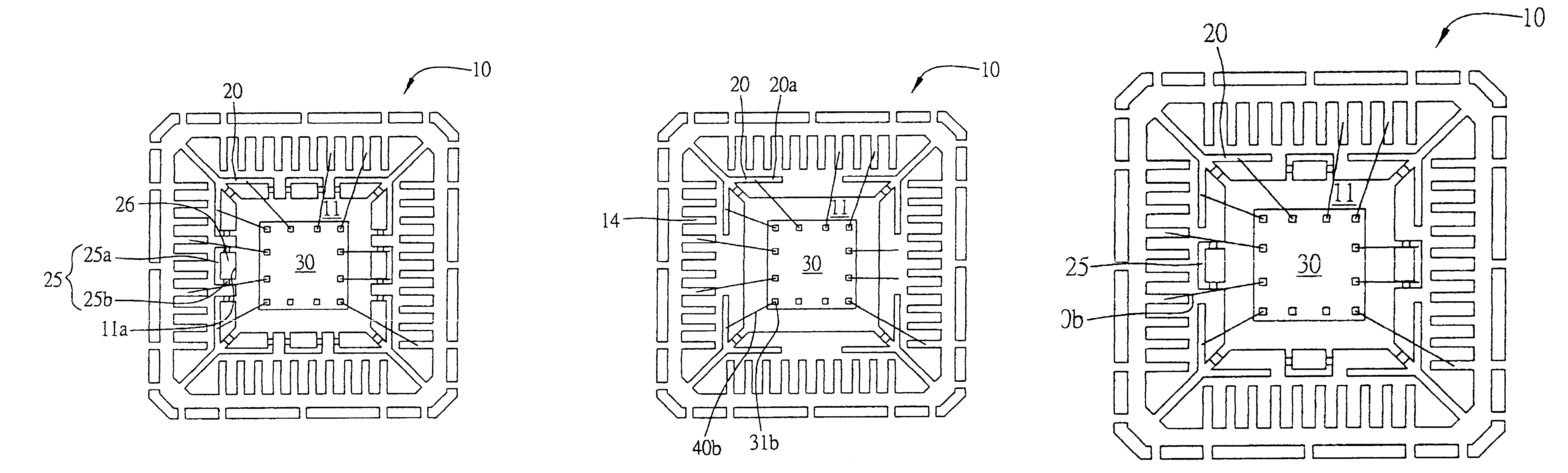 Ground-enhanced semiconductor package and lead frame for the same