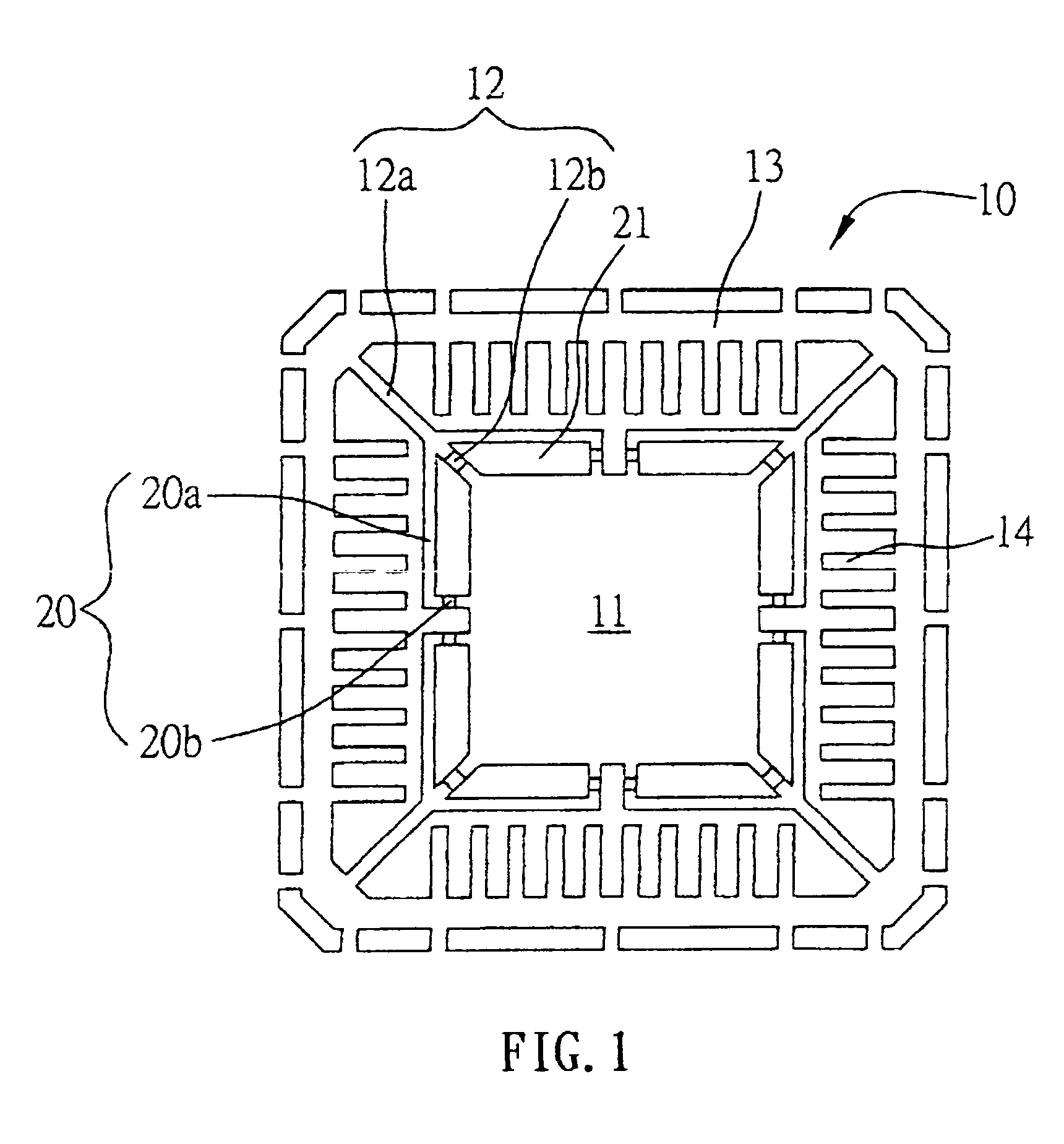 Ground-enhanced semiconductor package and lead frame for the same