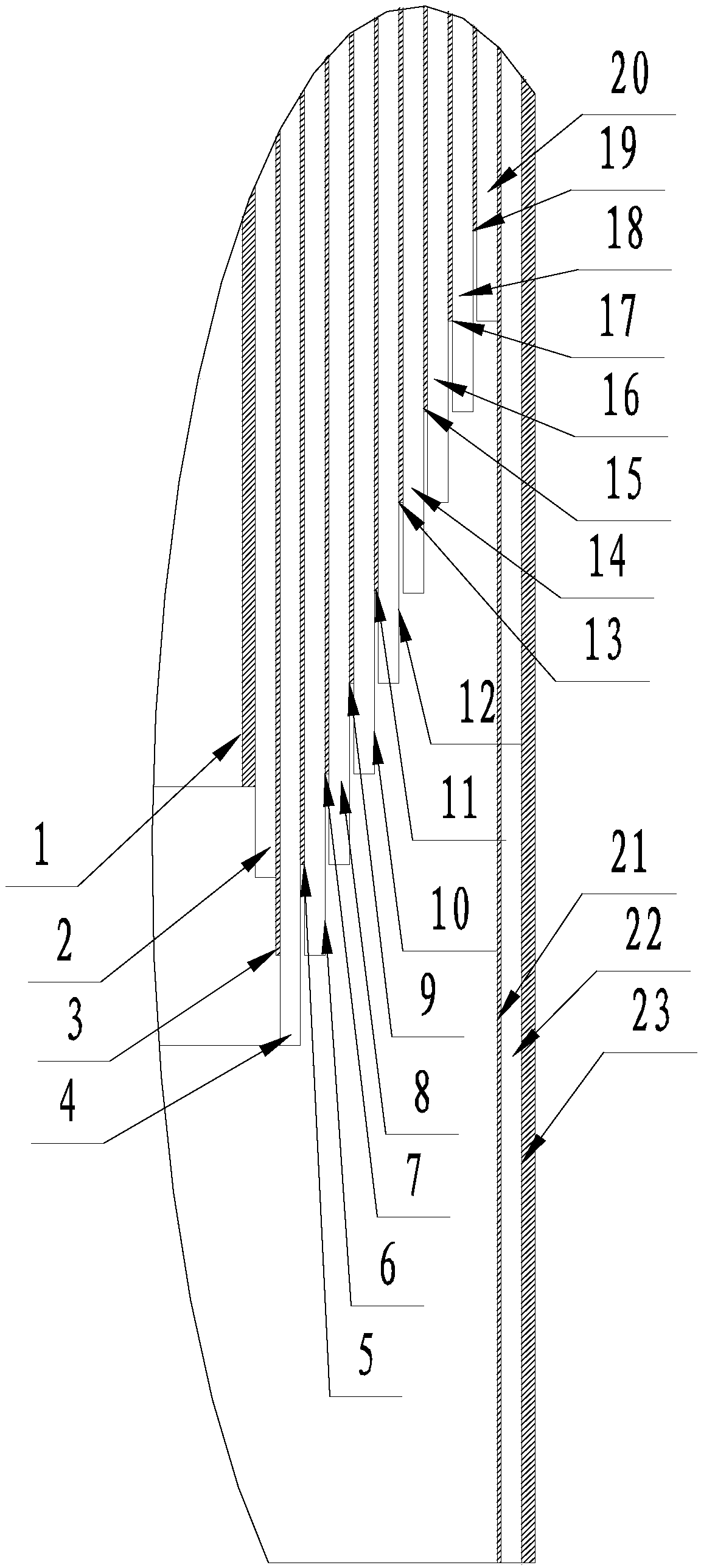 Connecting structure of transformer wire outgoing device