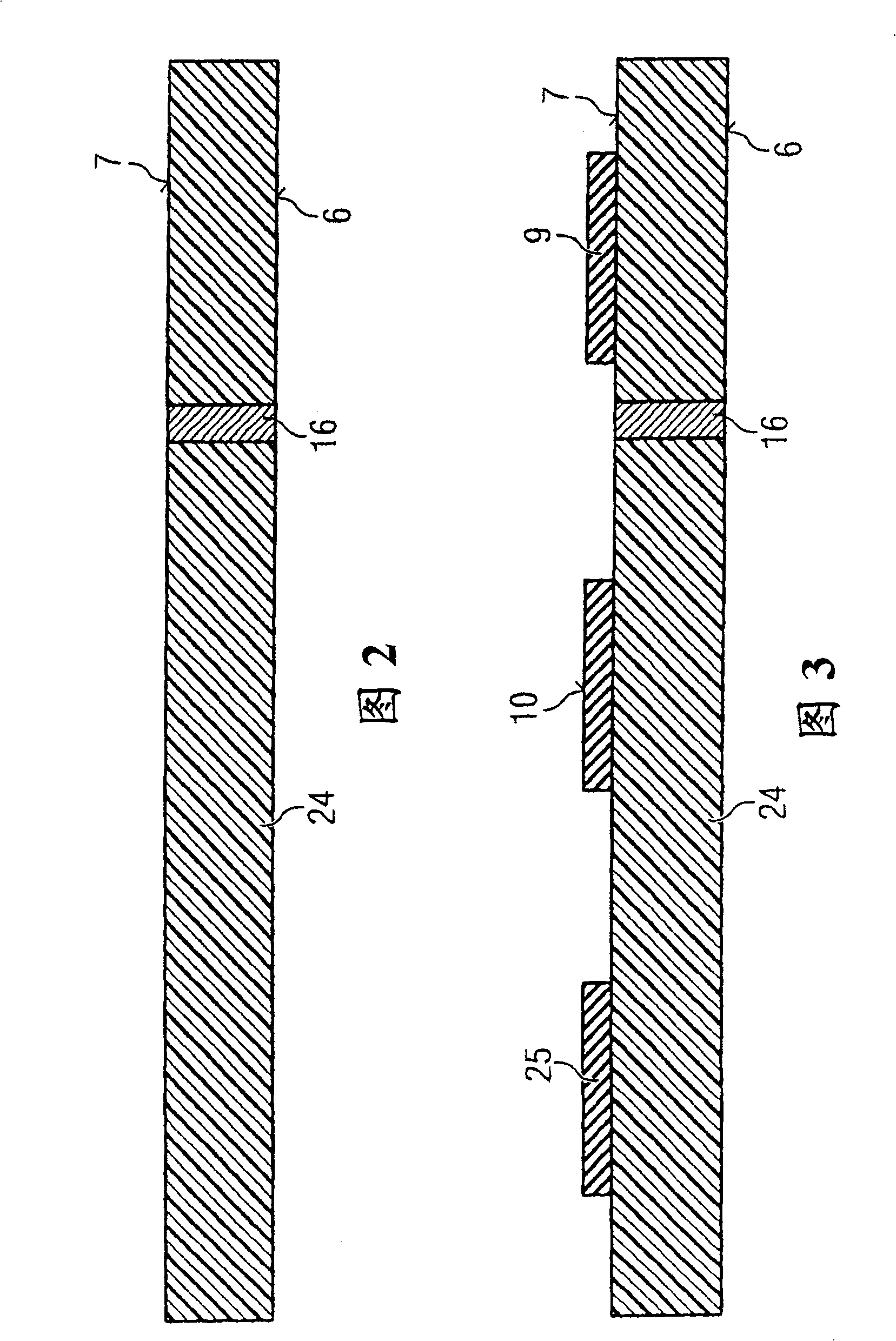 Wiring substrate of a semiconductor component comprising external contact pads for external contacts and method for producing the same