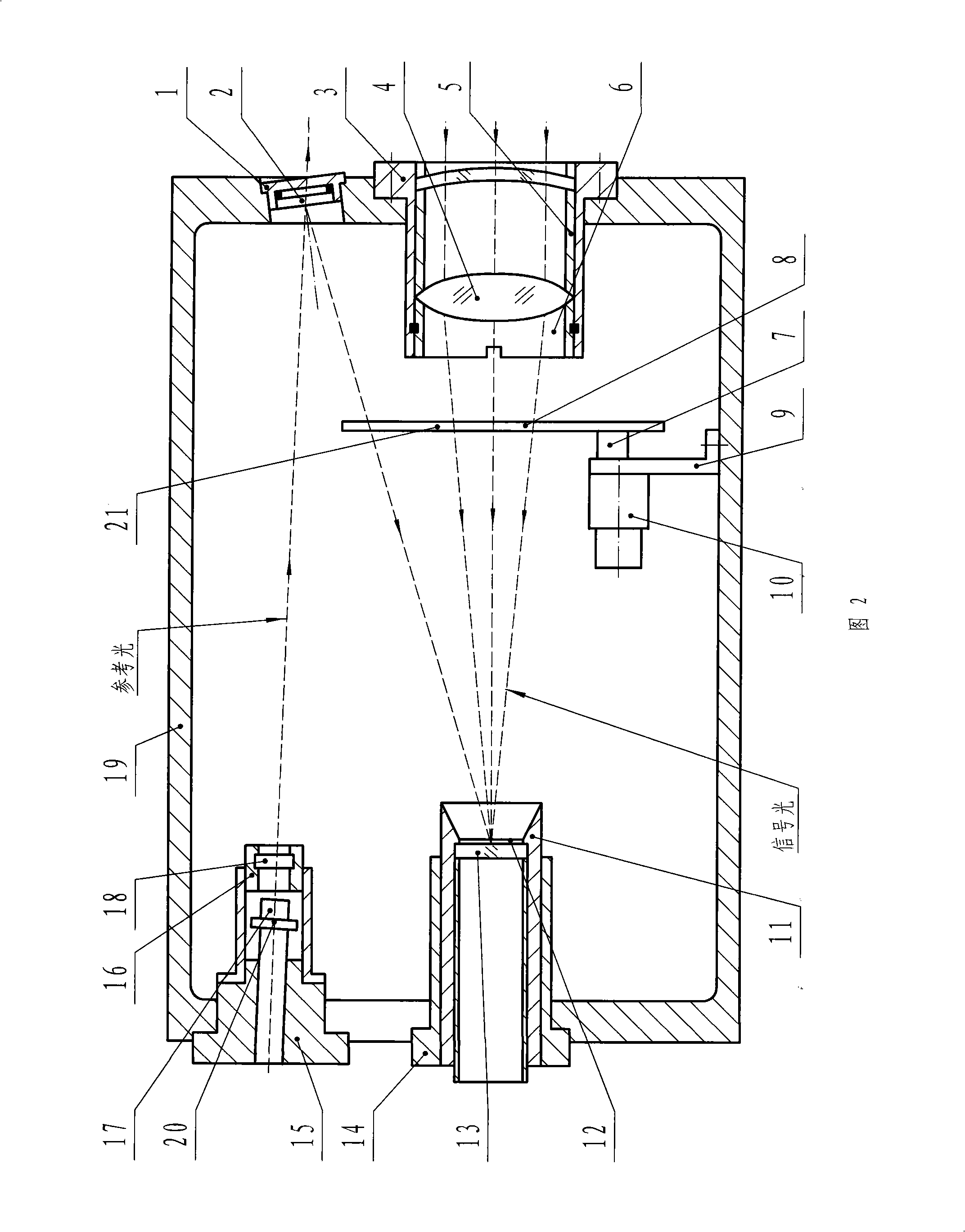 Laser back scattering dust-measuring apparatus probe device