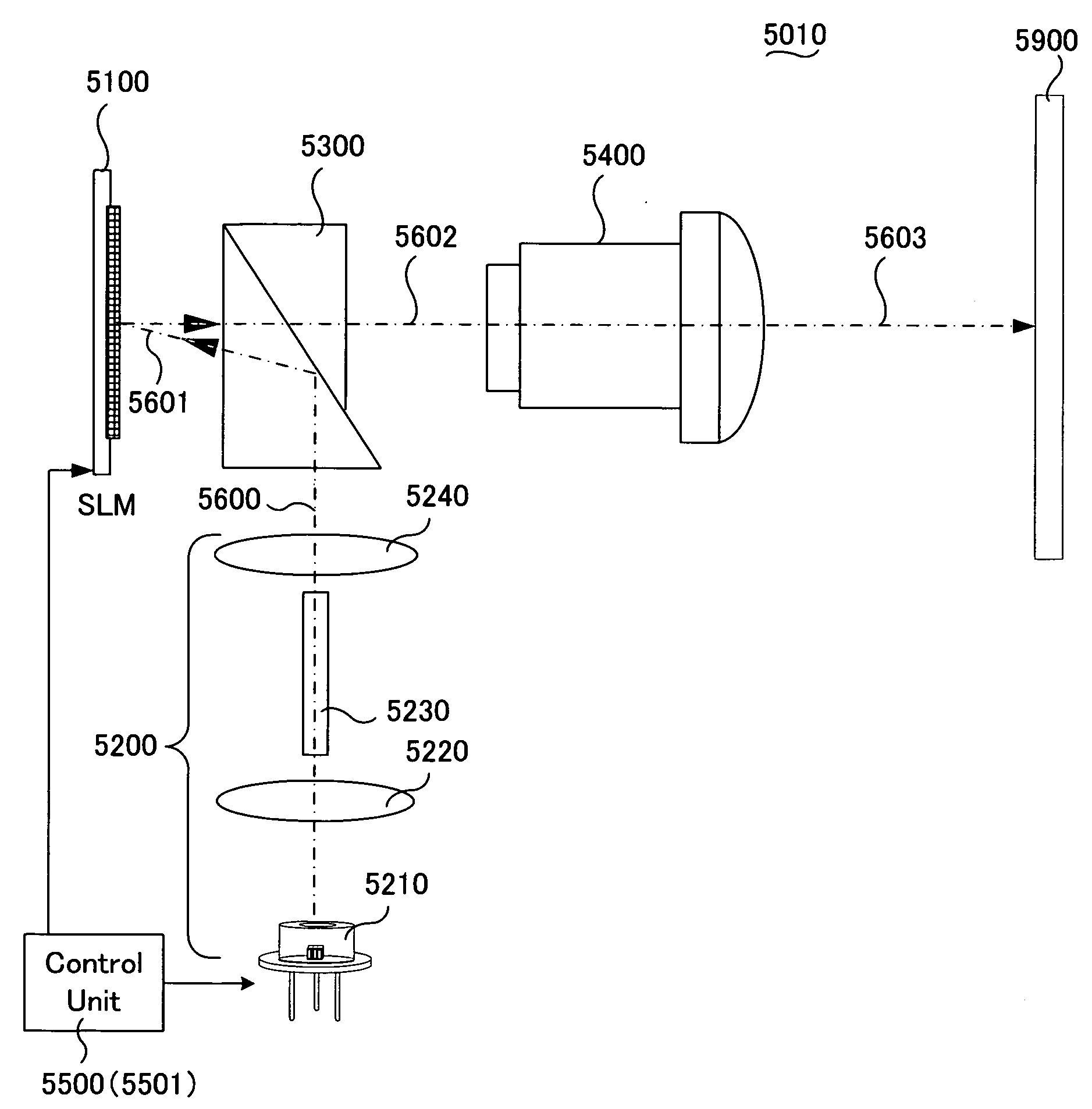 Diplay apparatus using pulsed light source