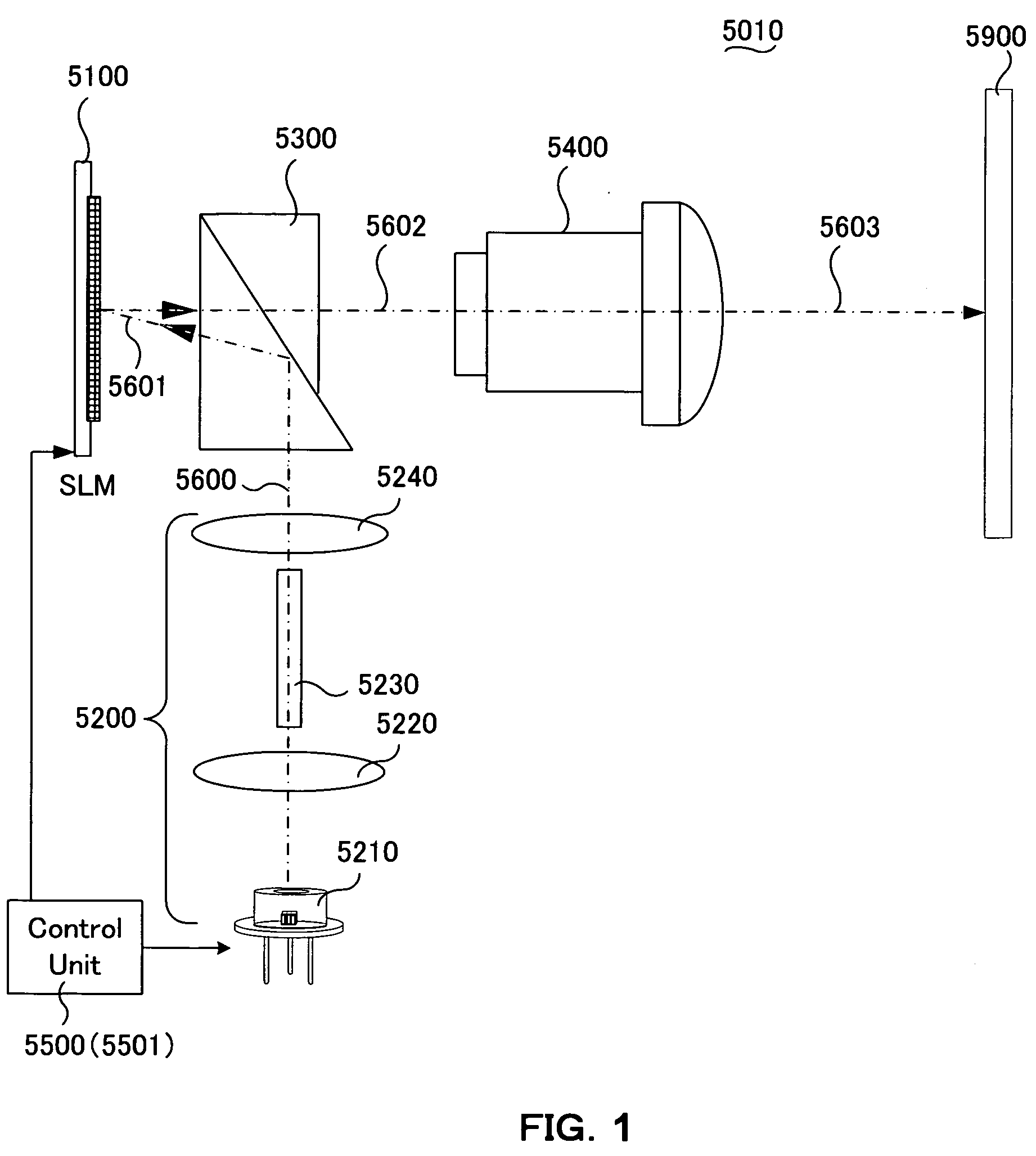 Diplay apparatus using pulsed light source