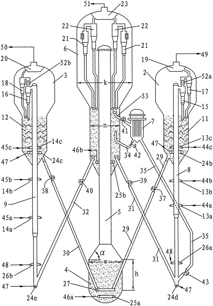 A double riser catalytic cracking method and device