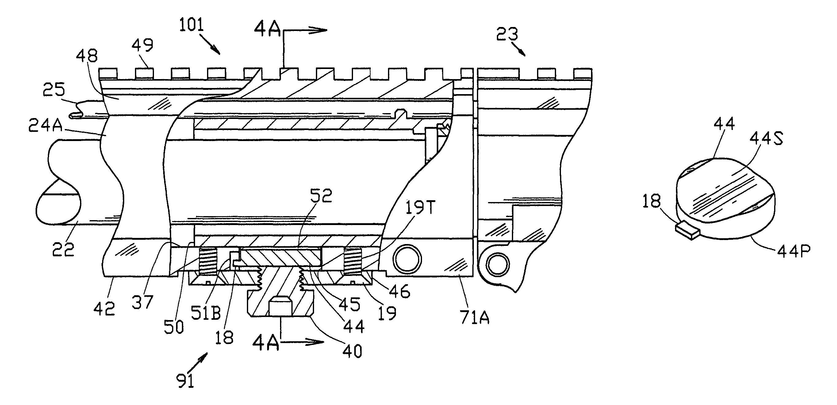 Handguard system with clamp device