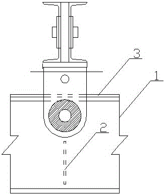 Hollow type walking track structure for hanging basket