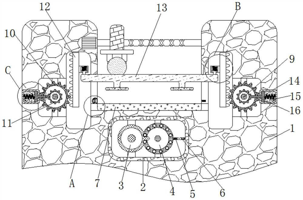 Equal-distance cutting device for metal panel