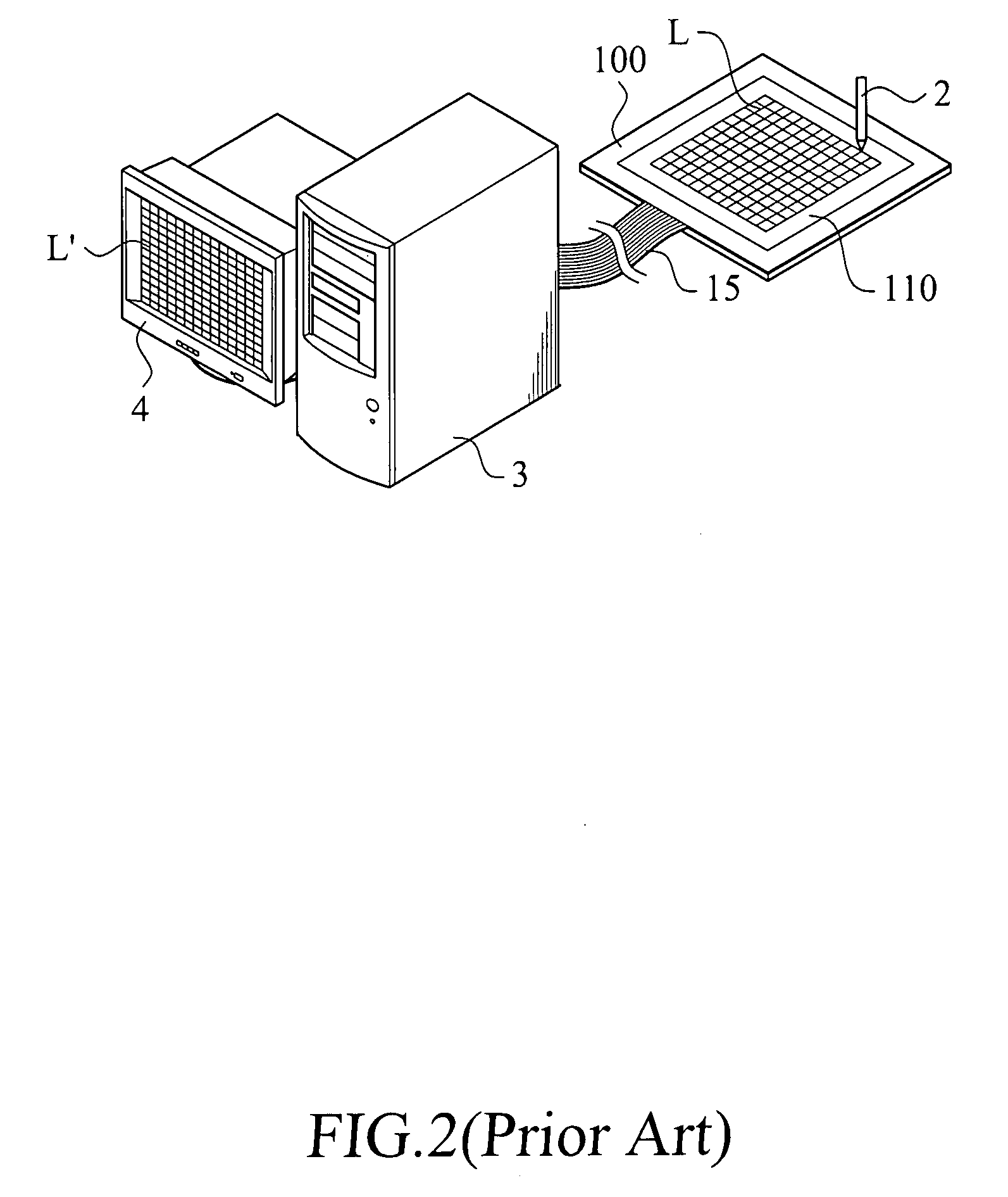 Method and system for carrying out non-contact testing of touch panel
