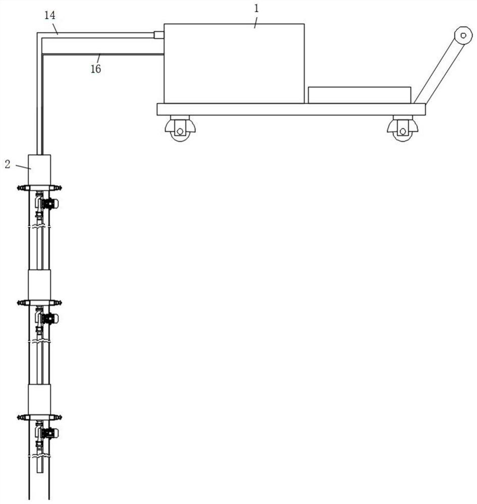 Conveying device for oil well oil extraction