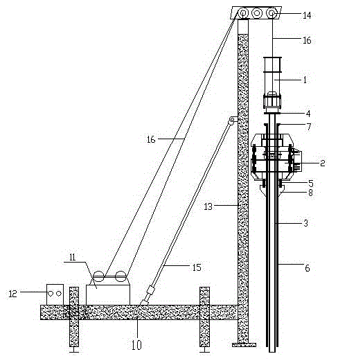 Carrier pile construction equipment and carrier pile construction method
