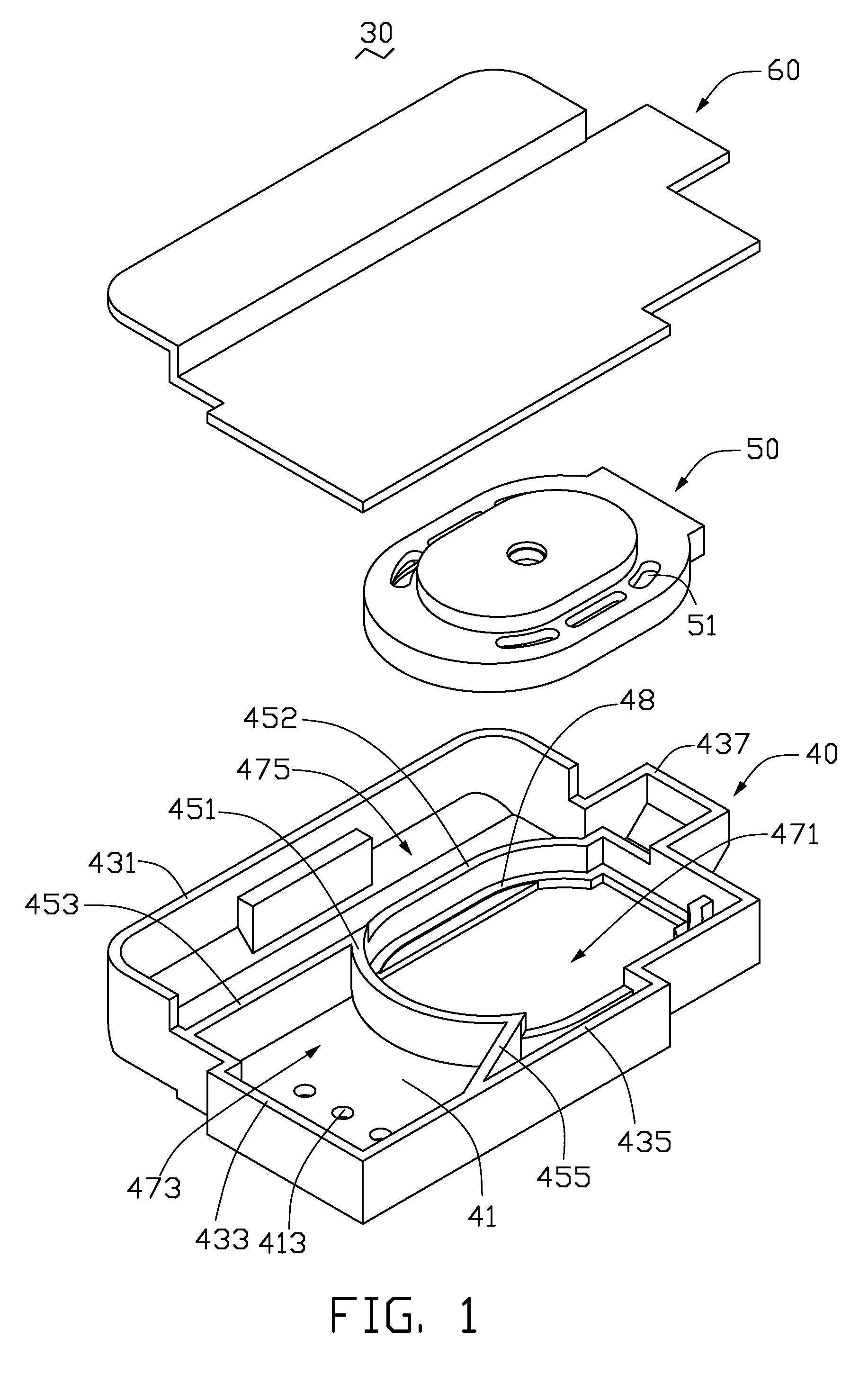 Speaker set for portable electronic device