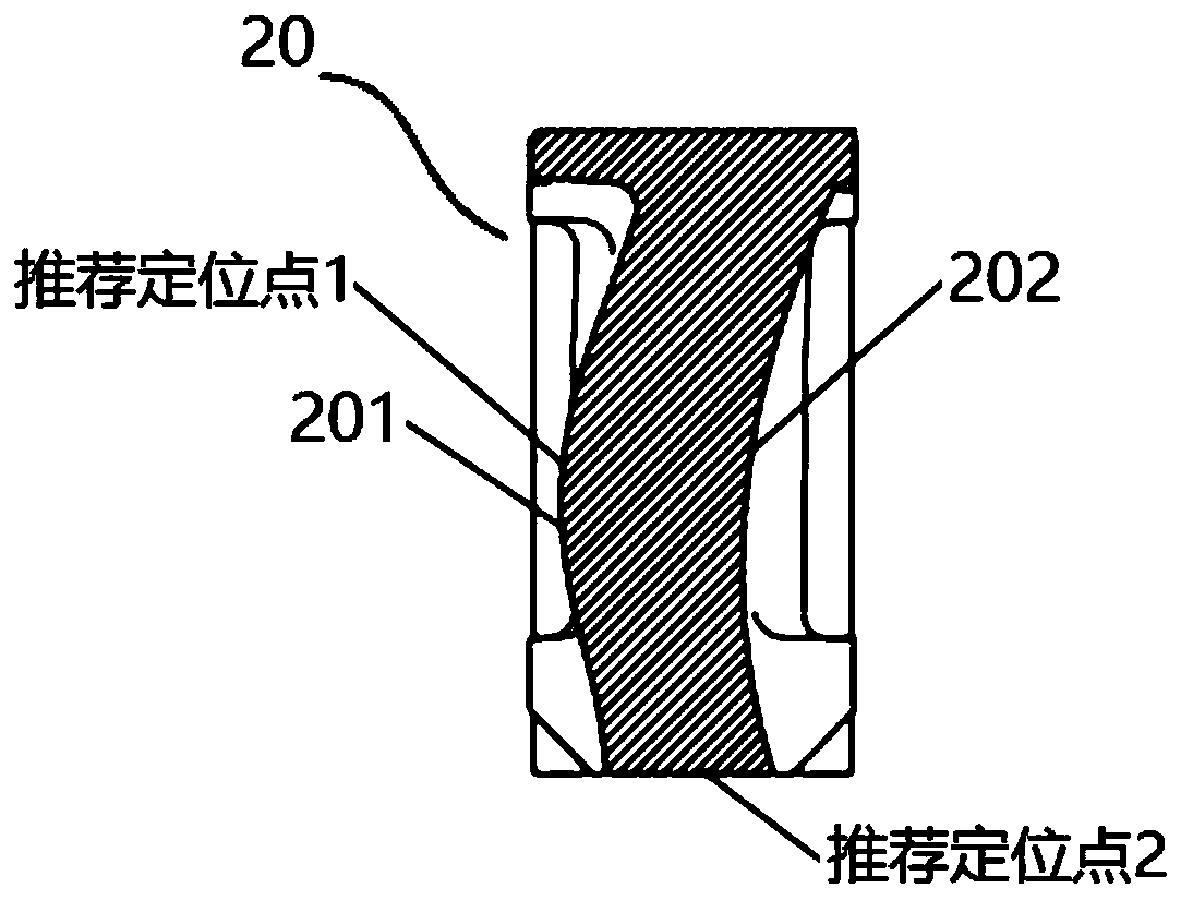 An extension structure suitable for adjusting the position of the center of gravity of tenon-connected rotor blades