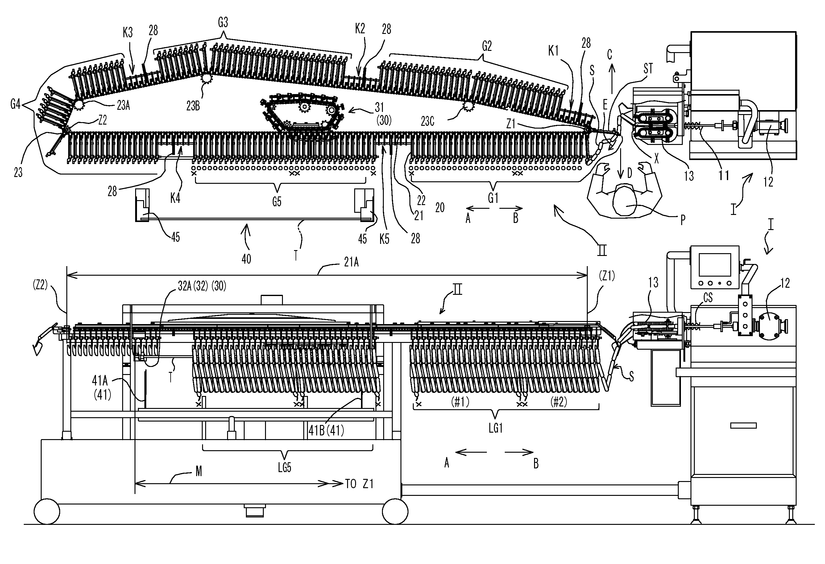 Apparatus and method for suspending sausage from hooks