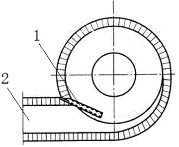 Method for pouring guide plate of cyclone preheater of cement dry-process kiln