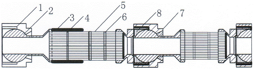 An offshore thermal oil steam delivery pipe