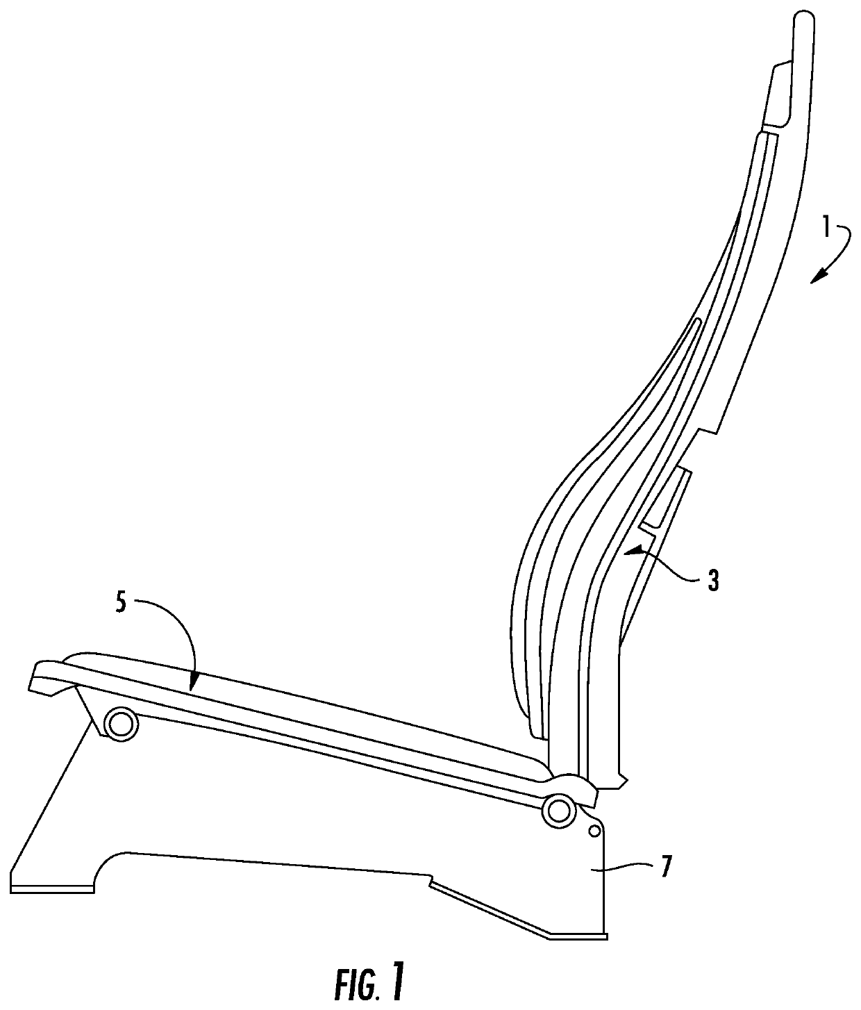 Seat support structure and a seat structure including the seat support structure