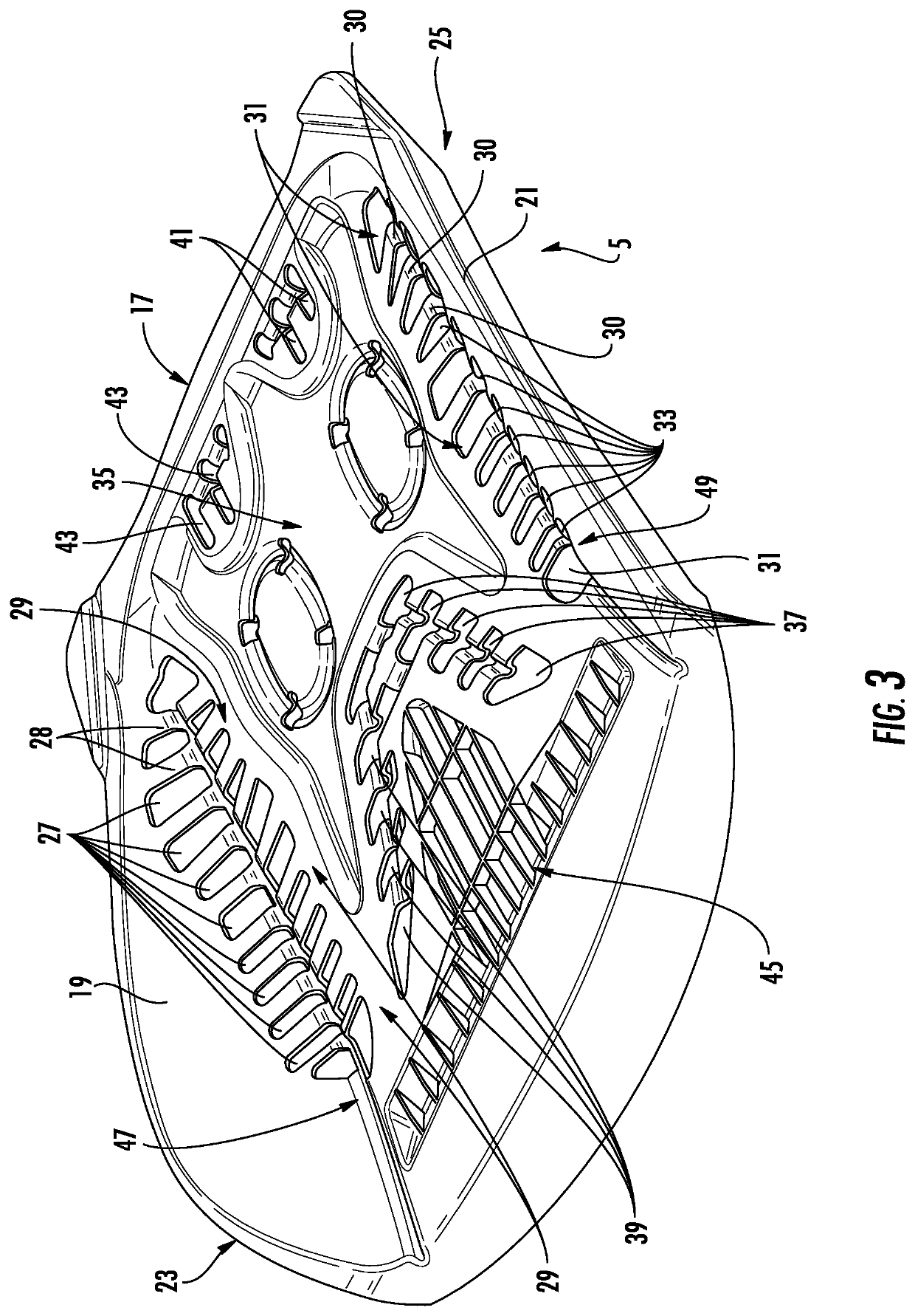 Seat support structure and a seat structure including the seat support structure