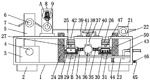 Ironing device for cleaned heavily creased fabrics