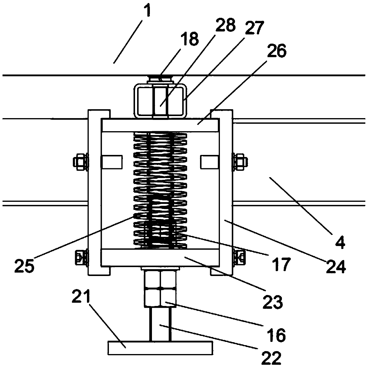 Part discharging roller machine