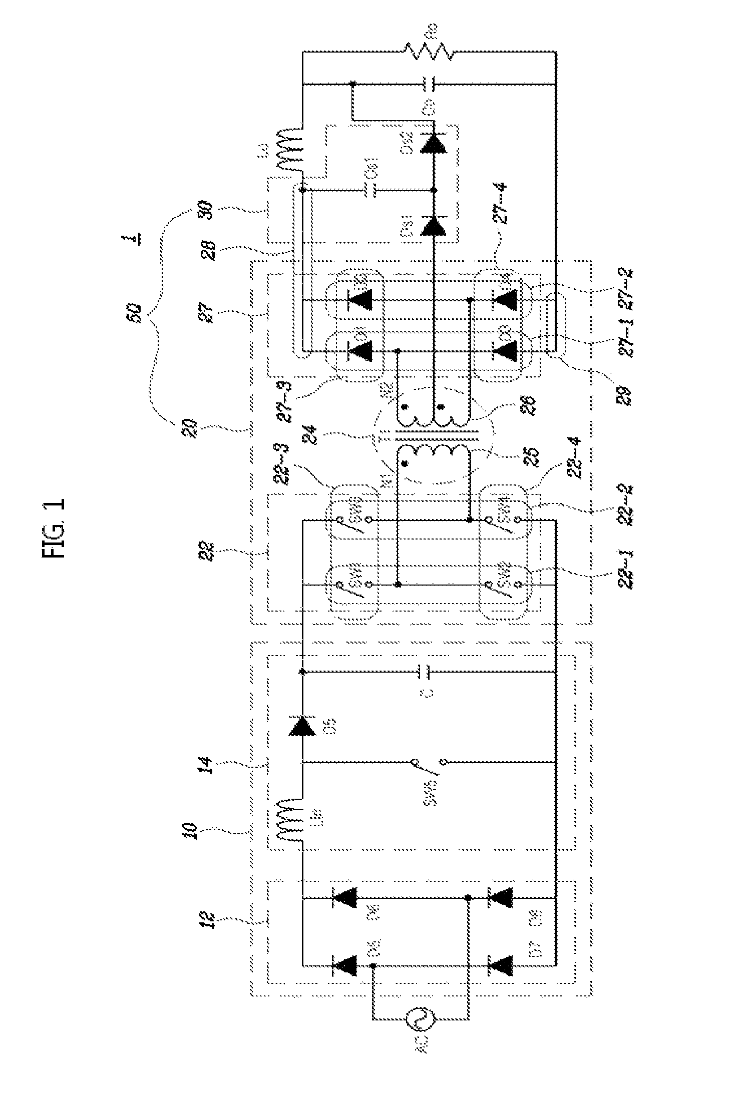 Switching power supply device and battery charger including the same