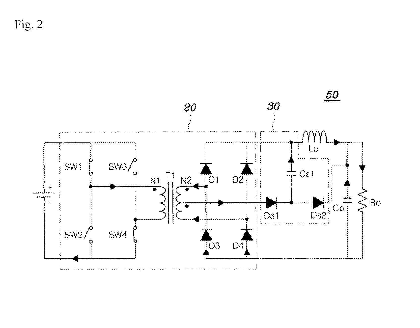 Switching power supply device and battery charger including the same