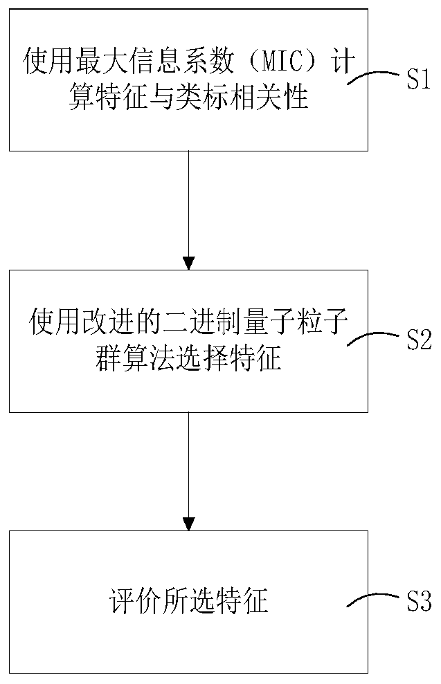 Feature selection method based on binary quantum particle swarm algorithm