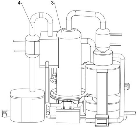 Crude aniline purification device for aniline production