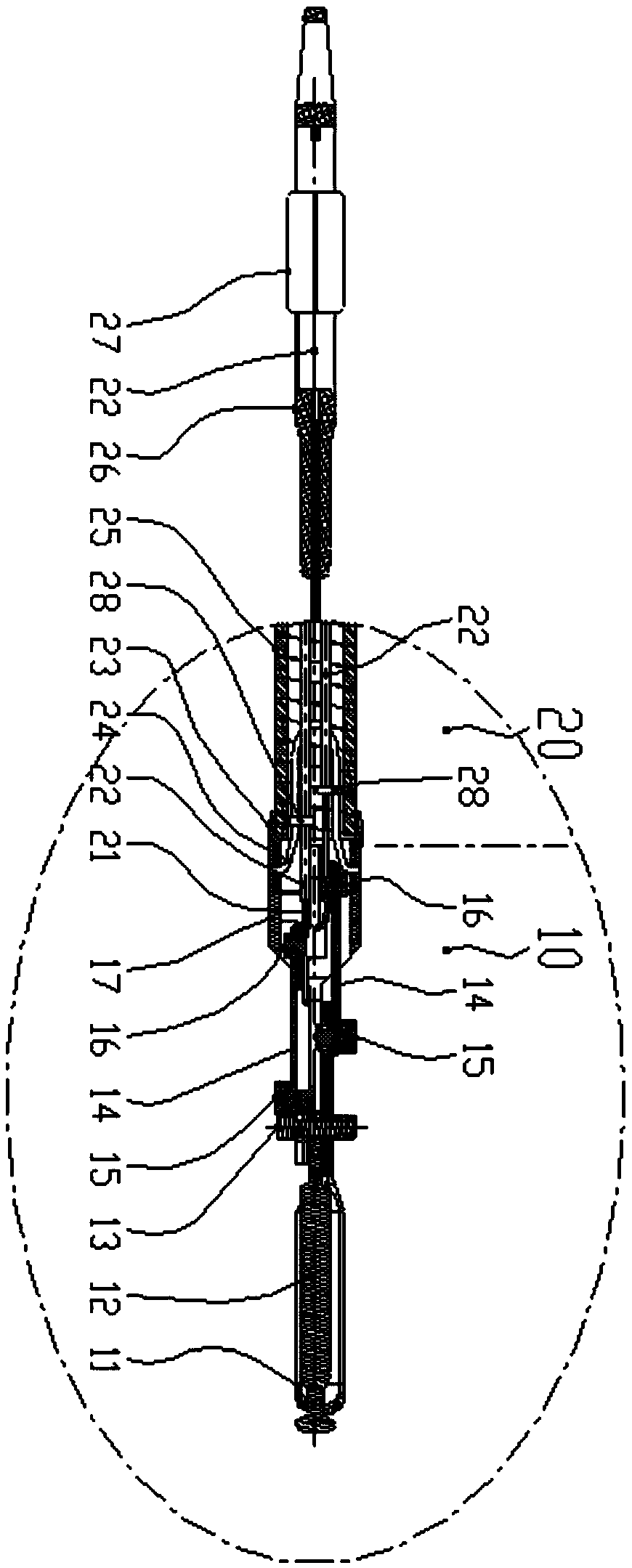 Connection two-sided clamp of digestive endoscopic duct for hemostasis and suturing and operation method