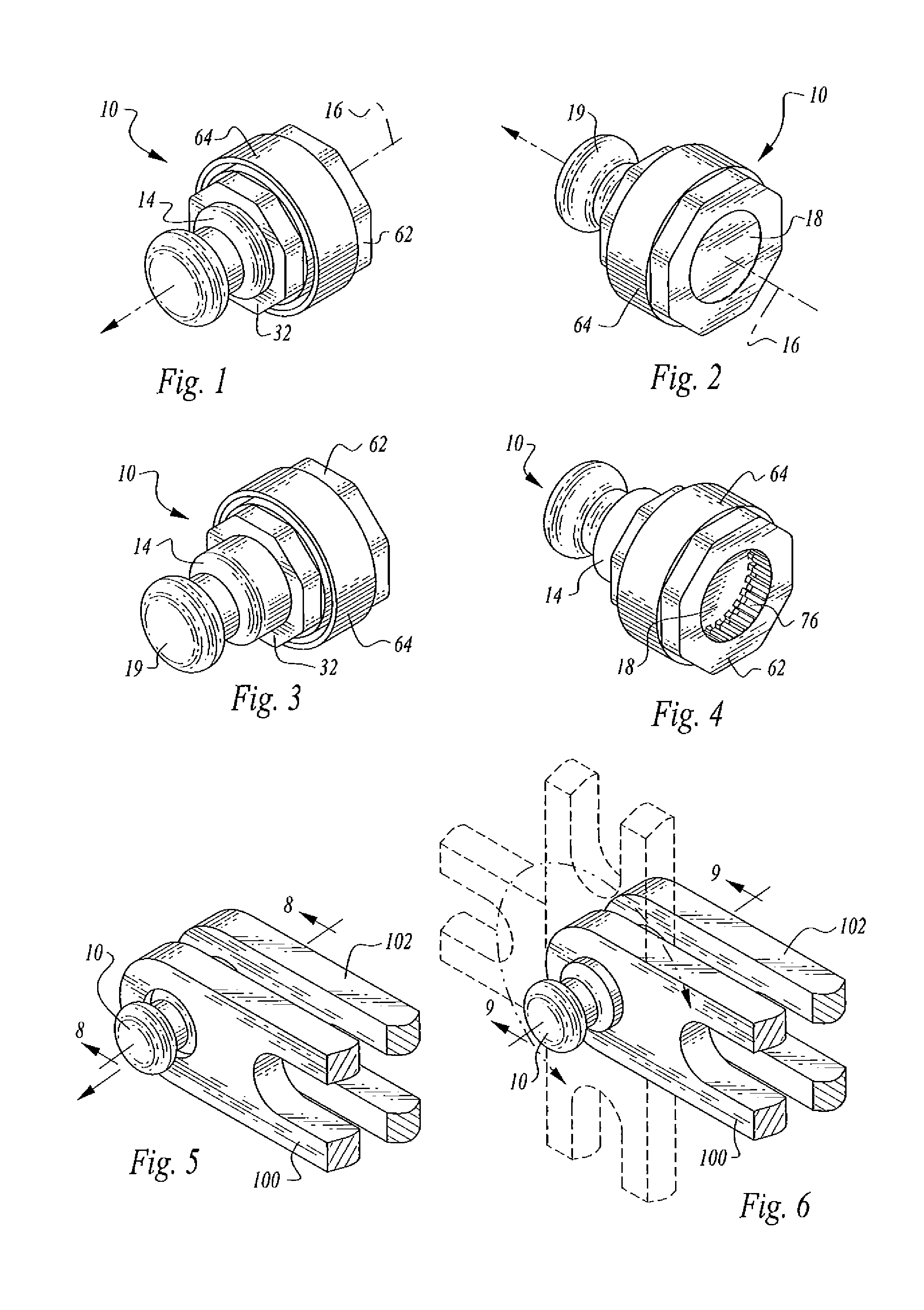 Pull-button, locking hinge assembly