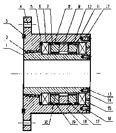 Rotation shaft combined sealing device