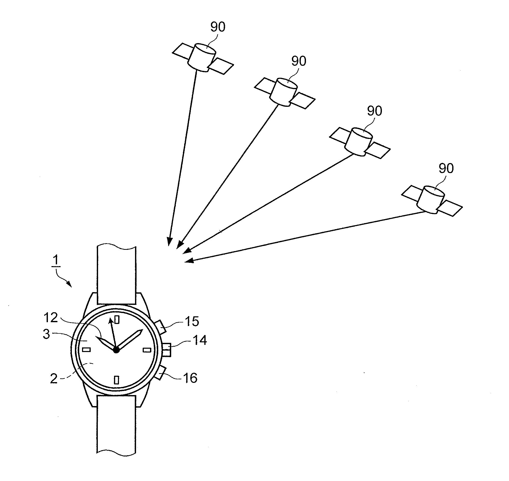 Antenna device and electronic timepiece