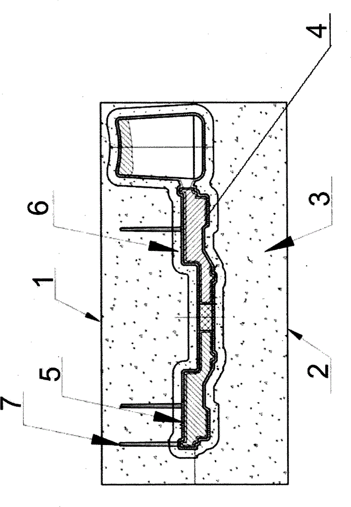 Molding structure for green sand mold casting